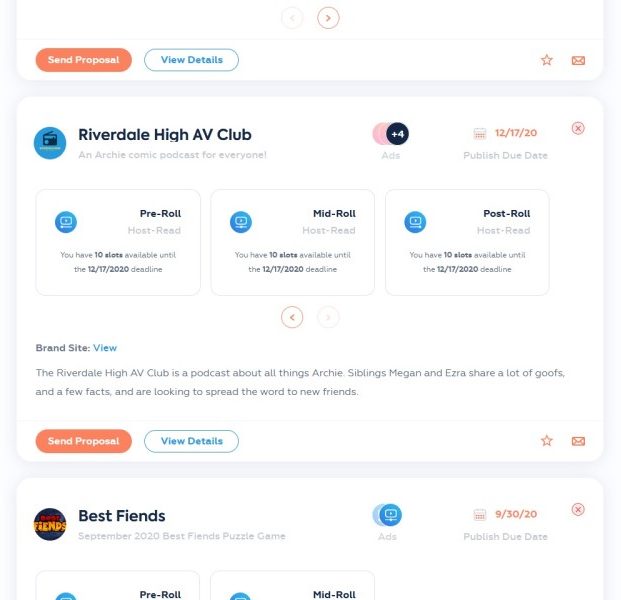 sponsorship examples on podcorn