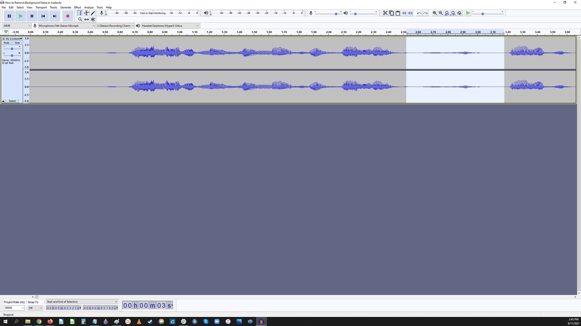How to Remove Background Noise in Audacity