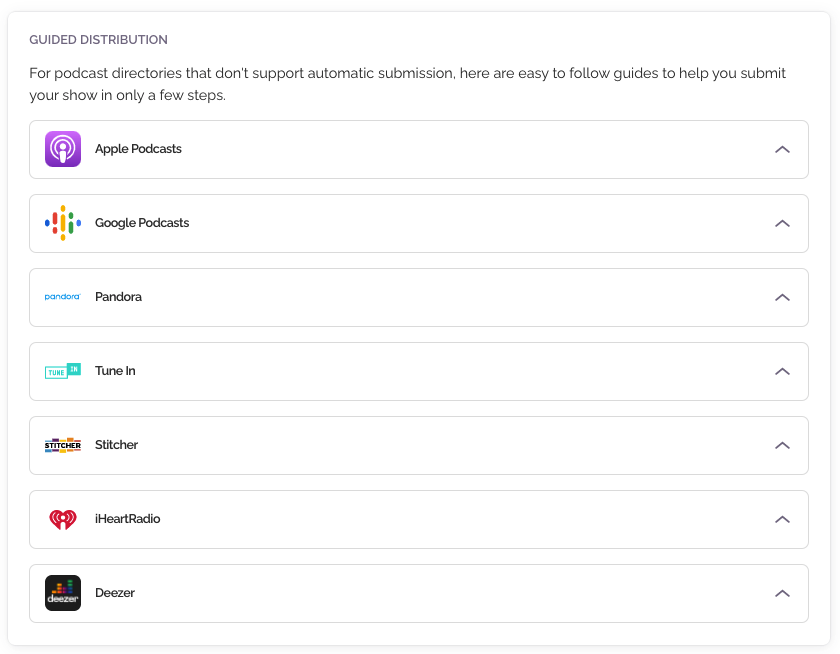 submit podcast to directories